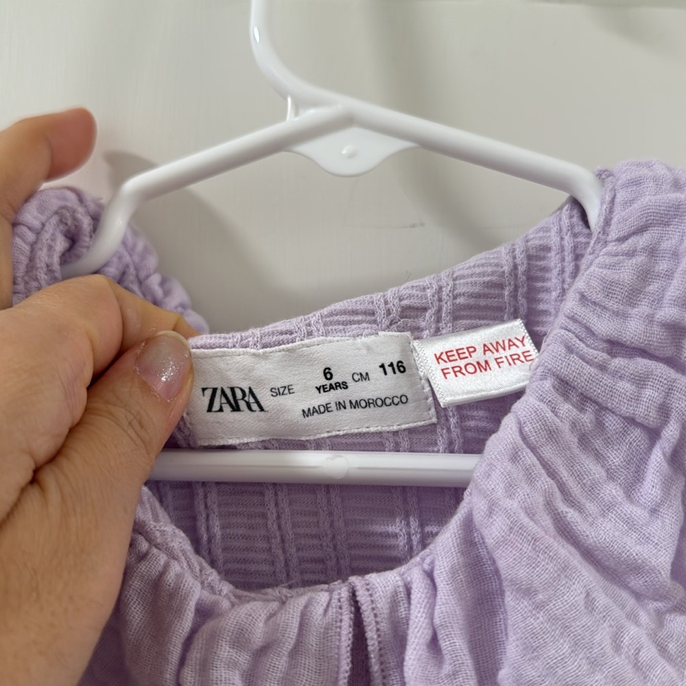 Zara Purple Sleeveless Top - Picture 4 of 6